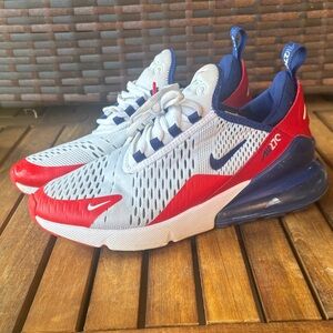 Nike Kids White and Red Sneakers